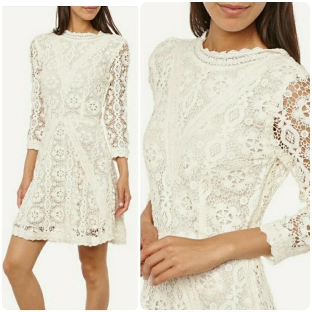 Maje Robe En Dentelle Lace Dress - Picture 15 of 16